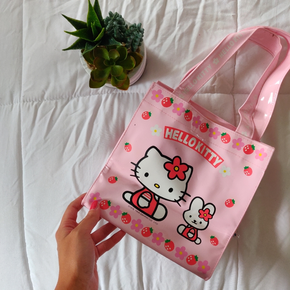 🍓VINTAGE HELLO KITTY MINI PVC TOTE BAG 🍓 - Picture 5 of 5